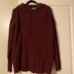 Cute burgundy sweater!